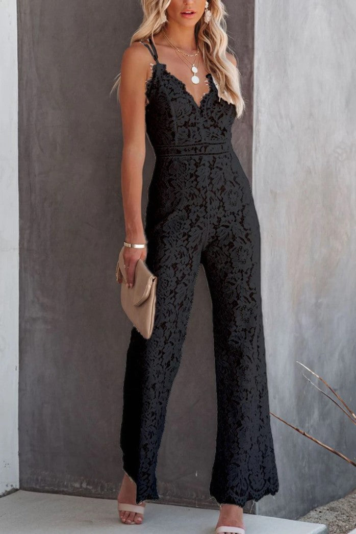 Sleeveless Casual Suspender Jumpsuit