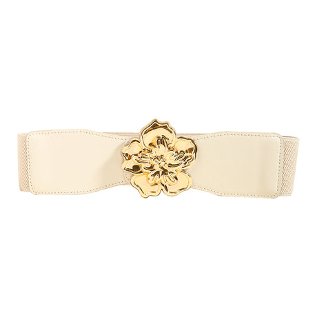 Flower Buckle Stretch Belt