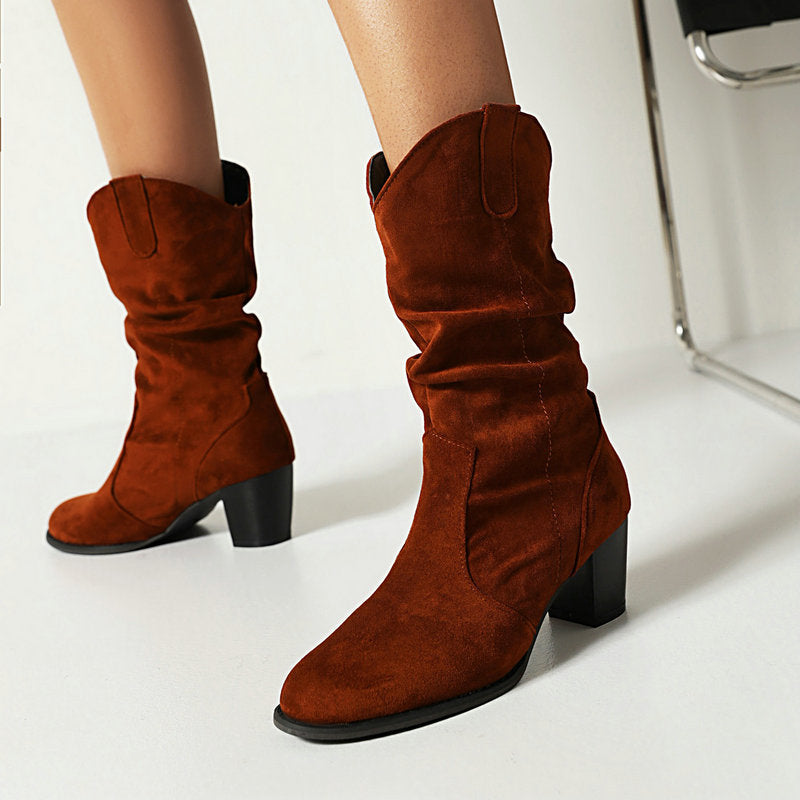 Flirty Suede Chic Boots