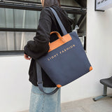 Fashionable Canvas Letters Shoulder Bag