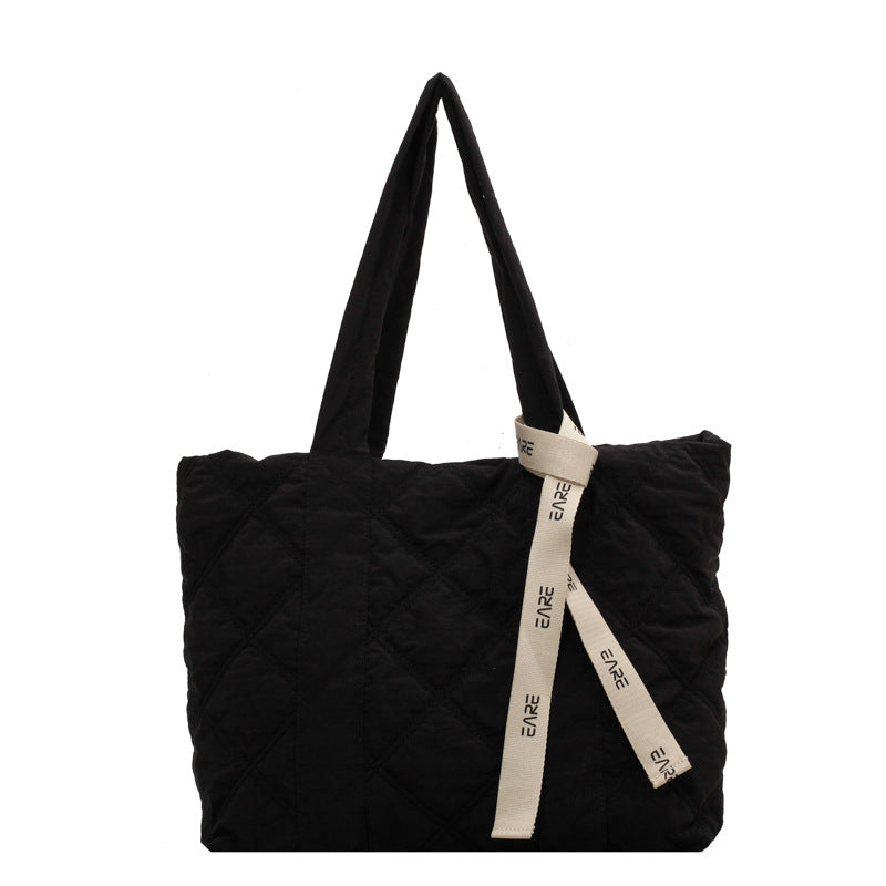 Fashionable Rhombus Winter Tote Bag