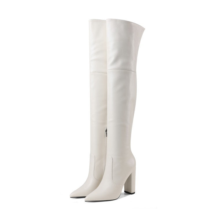 Seductive Autumn Blaze Over-the-Knee Boots