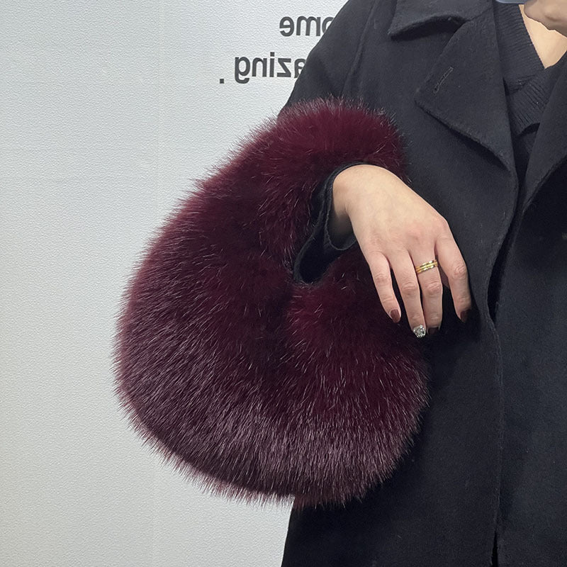 PETRA FAUX FUR HANDBAG