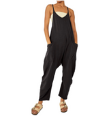 Urban Zipper Pocket Suspender Jumpsuit