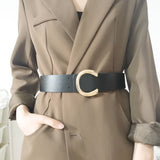 Geometric Alloy Buckle Shirt Belt