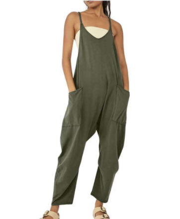 Urban Zipper Pocket Suspender Jumpsuit