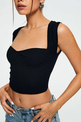 Sandra Sweetheart Crop Top