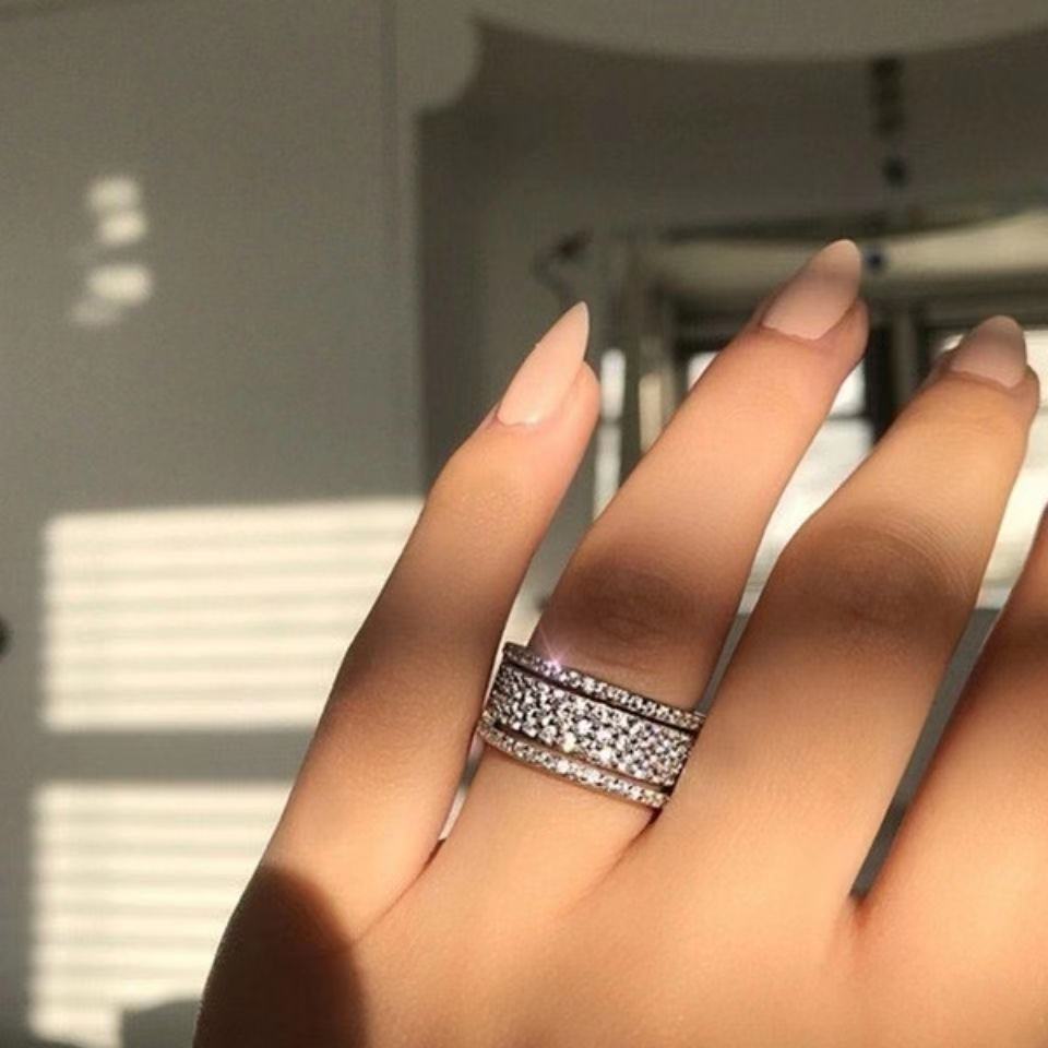 Lola Silver Stacked Ring