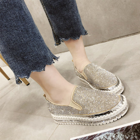 Sparkle Sponge Cake Rhinestone Shoes