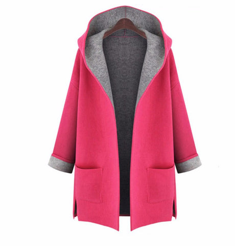 Cozy Hooded Candy Cardigan