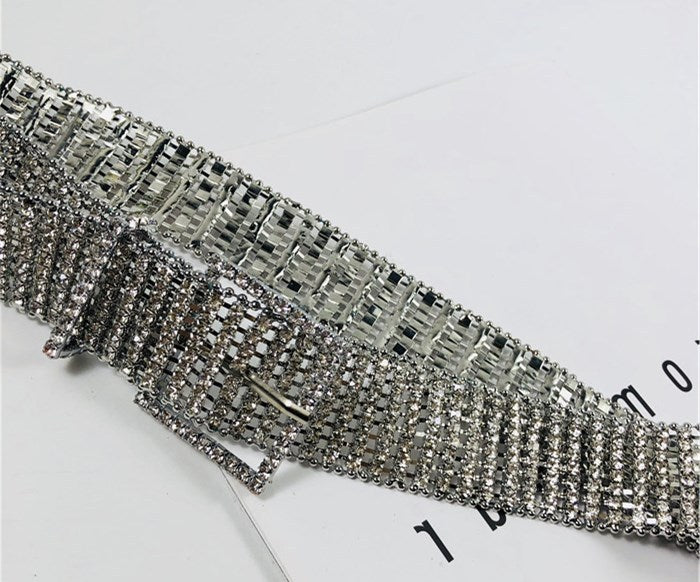 Sparkling Rhinestone Glam Belt