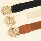 Flower Buckle Stretch Belt