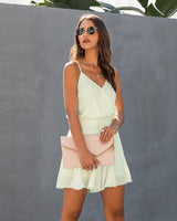 Samantha V-neck Cotton Swing Romper