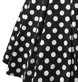 Polka Dot Pleated Skirt