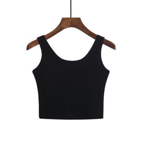 Basic Cotton Cropped Tank