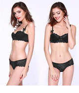 Amelia Floral Lace Bra and Panty Set