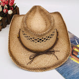 Graffiti-Print Straw Cowboy Hat