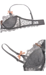 Amelia Floral Lace Bra and Panty Set