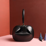 Fashionable Leather Dumpling Handbag