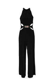 Flared Black Sling Jumpsuit