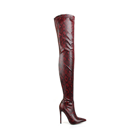 Seductive Serpent Stiletto Over The Knee Boots