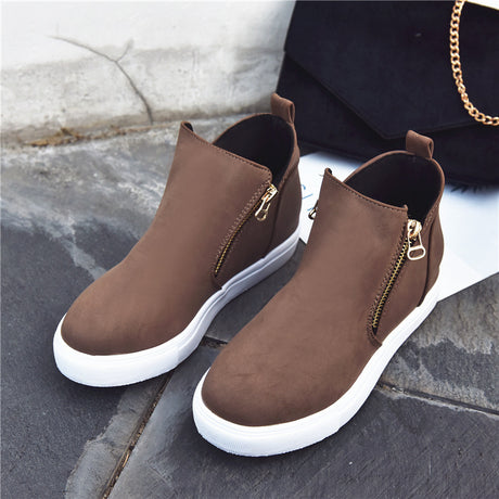 Suede Comfort Round Toe Shoes