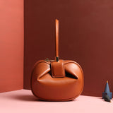 Fashionable Leather Dumpling Handbag