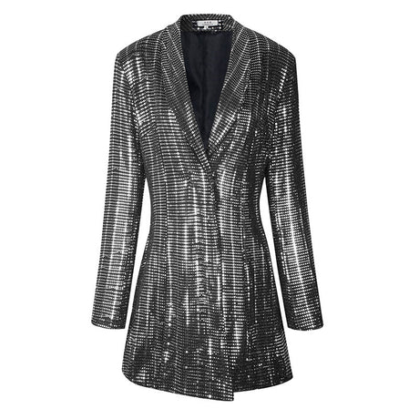 Sequined Chic Slim Fit Blazer