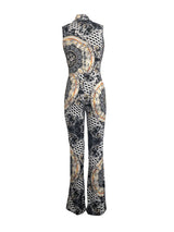 Printed Sleeveless Floral Jumpsuit