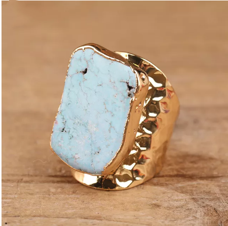 Natural Turquoise Stone Ring