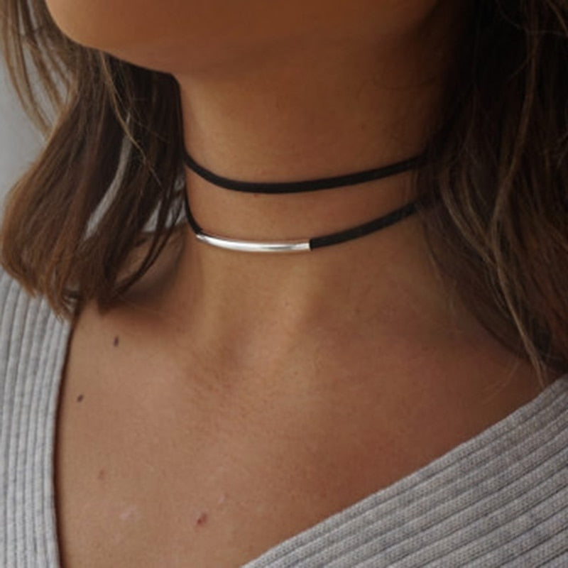 Lola Black String Choker