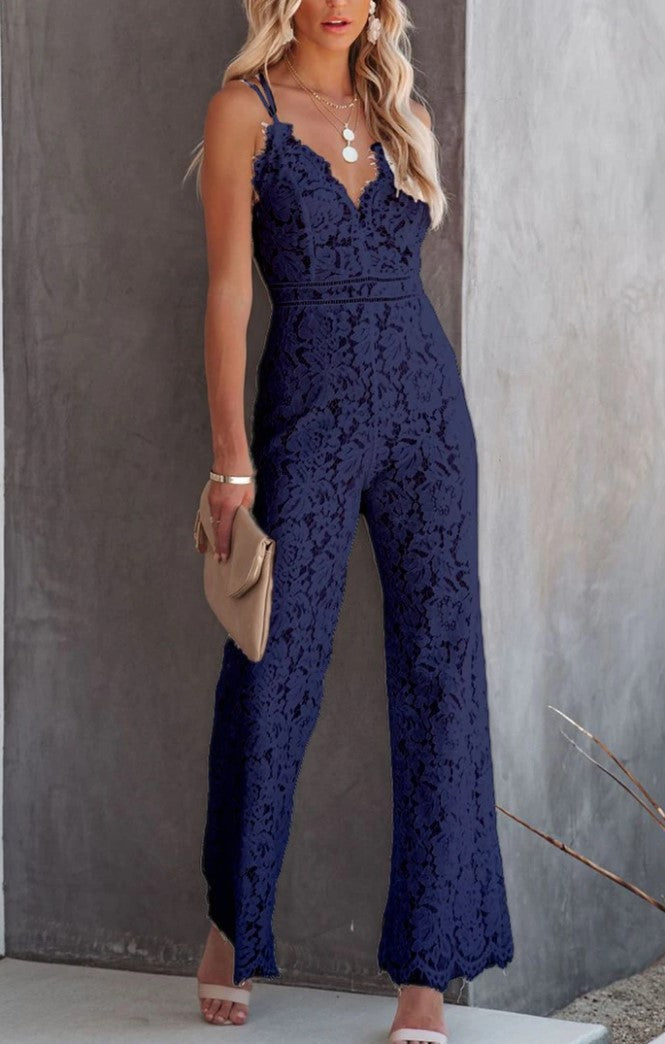 Sleeveless Casual Suspender Jumpsuit