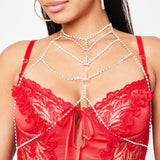 Glamourous Rhinestone Nightclub Body Jewelry