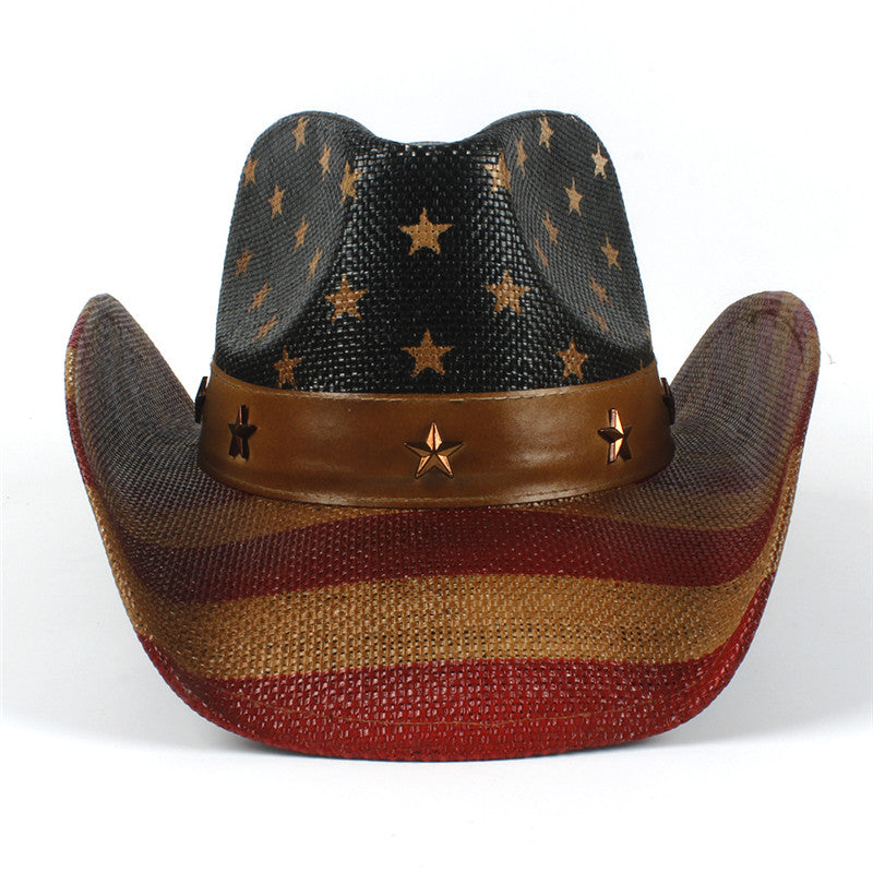 Grass Knit Curling Eaves Cowboy Hat