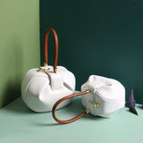 Fashionable Leather Dumpling Handbag