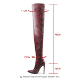 Seductive Serpent Stiletto Over The Knee Boots