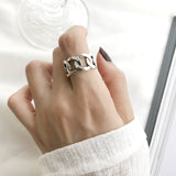 Silver Chained Ring