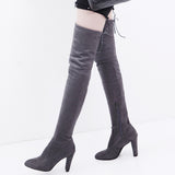 Kyla Suede Thigh-High Boots