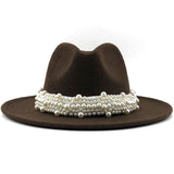 Pearl Studded Felt Hat