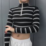 Neveah Zipper Crop Top