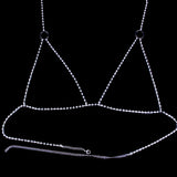 Glamourous Rhinestone Nightclub Body Jewelry