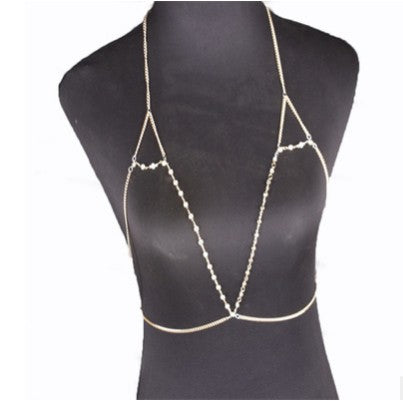 Seductive Alloy Necklace Set - Body Jewelry