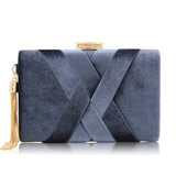 Tassel Elegance Suede Evening Bag