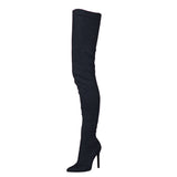 Sultry Suede Over-the-Knee Stiletto Boots