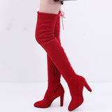 Kyla Suede Thigh-High Boots