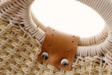 Rattan Weave Round Handbag