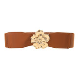 Flower Buckle Stretch Belt