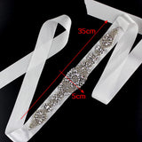 Dazzling Rhinestone Ribbon Glam Belt