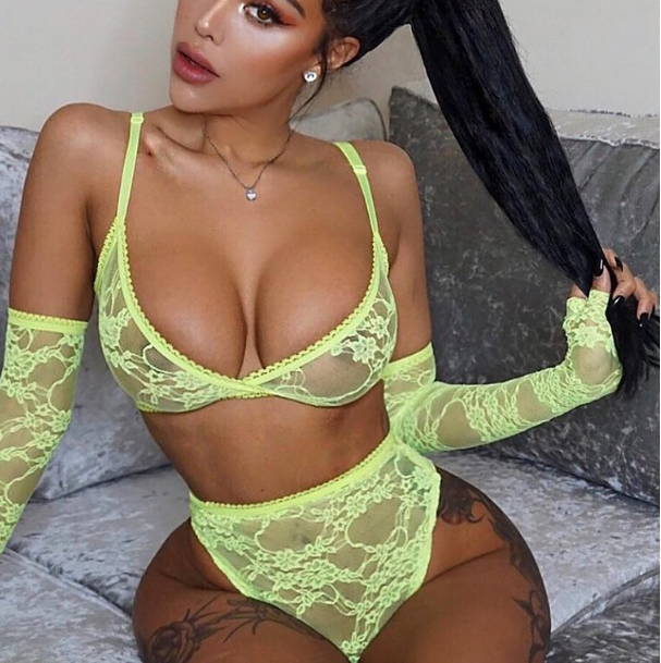 Neon Bralette and Panty Set