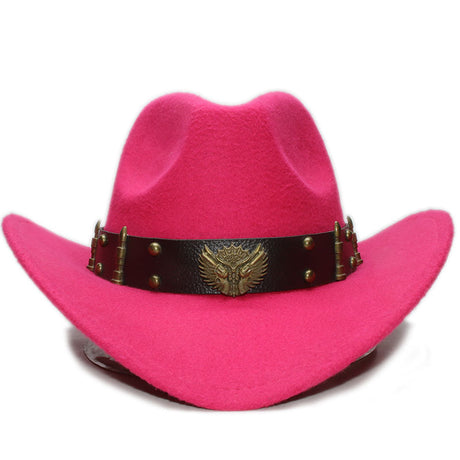 Winter Wool Crepe Weave Cowboy Hat